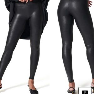 SPANX faux leather legging size M
